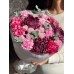 Букет №225 из садовых роз и сортовой хризантемы Bigoudi Purple