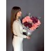 Букет №226 из французских коралловых роз и сортовой хризантемы Bigoudi Purple