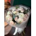Букет №240 из ранункулюсов Cloni Hanoi и кустовой пионовидной розы