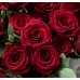 Букет №116 из красной розы и эвкалипта в белой праздничной упаковке