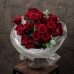 Букет №9 - роза Одноголовая Explorer, эвкалипт Cineria, фисташка