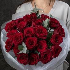 Букет №9 из 21 красной розы Эквадор