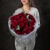 Букет №9 - роза Одноголовая Explorer, эвкалипт Cineria, фисташка