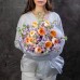 Букет №40 -Маттиола Lavander, Роза садовая  пионовидная Princess Aiko, фисташка