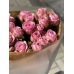 Букет №85 - роза кустовая пионовидная Pink Irishka в крафте