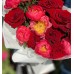 Букет №90 из пионов меняющих свой цвет Coral Charm и эквадорских роз
