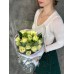 Букет №147 -Тюльпаны пионовидные Avant Garde, Скиммия Green