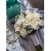 Букет №150 - Свадебный букет, роза, диантус