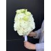 Букет №168 - Букет невесты вытянутой формы с белой махровой эустомой (лизиантусом)