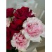 Букет №187 - Букет на день влюбленных из ажурных роз и гортензий