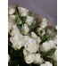 Букет №188 - Букет из белой кустовой розы в крафте 