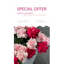 SPECIAL OFFER на букеты до 31 мая 2025