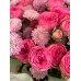 Букет №255 с кустовыми розами и хризантемой сантини