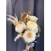 Букет №257 с розами, хризантемами, анигозантосом и кортадерией